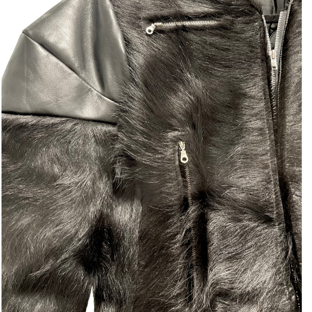 Bull Fur Leather Biker
