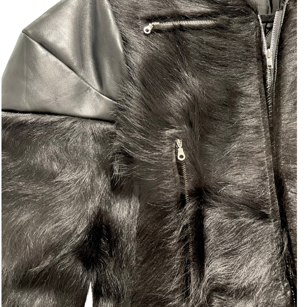 Bull Fur Leather Biker