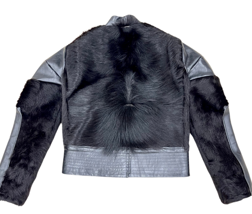 Bull Fur Leather Biker