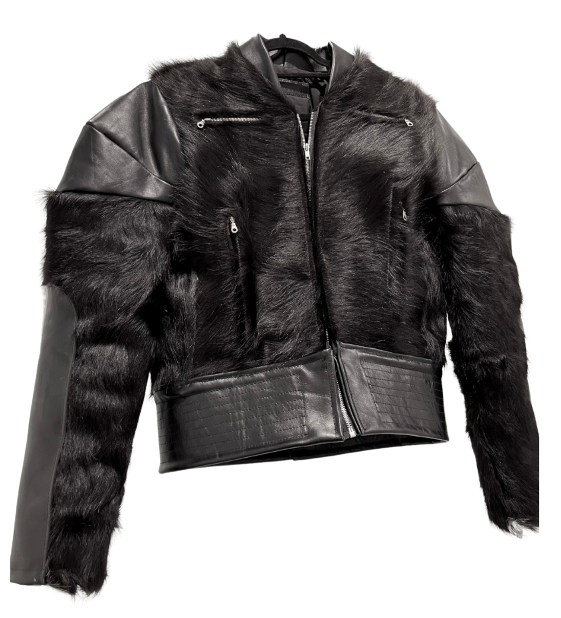 Bull Fur Leather Biker